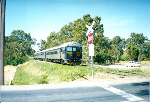 Train at crossing